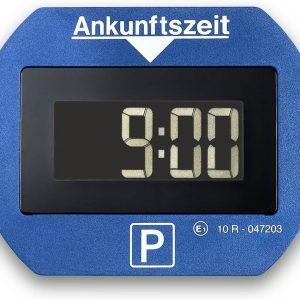 Needit automatische Parkscheibe, elektrisch, mit Zulassung vom Kraftfahrt-Bundesamt I Digitale Parkuhr mit 2 Displays & vielen Funktionen