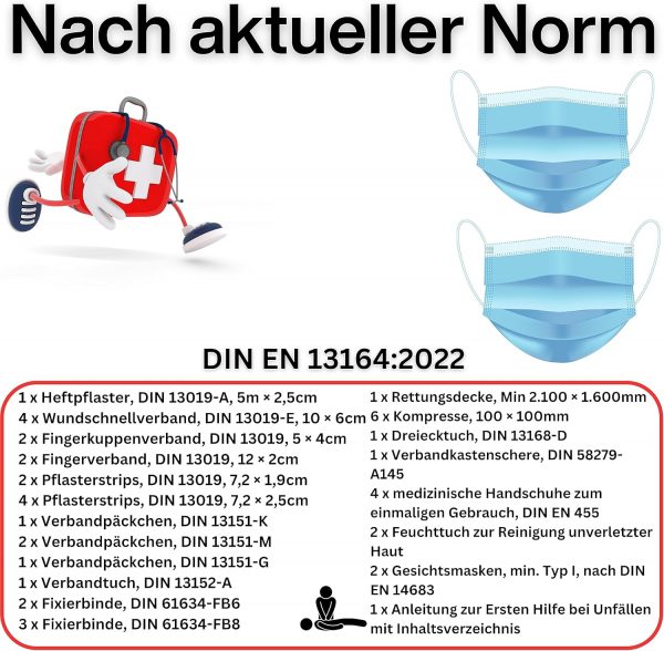 PETEX Verbandtasche Inhalt nach DIN 13164 – Bild 4