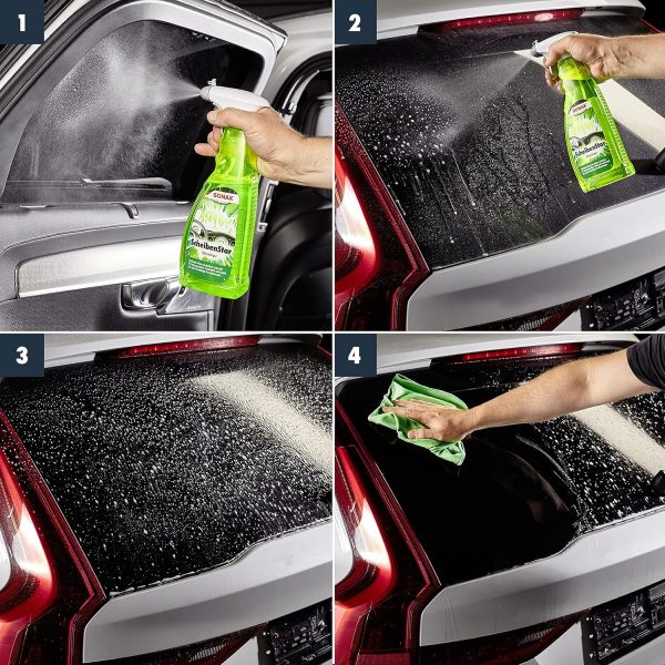 SONAX ScheibenStar (750 ml) kraftvoller Reiniger für Fahrzeugscheiben, Scheinwerfer und Spiegelflächen – Bild 2