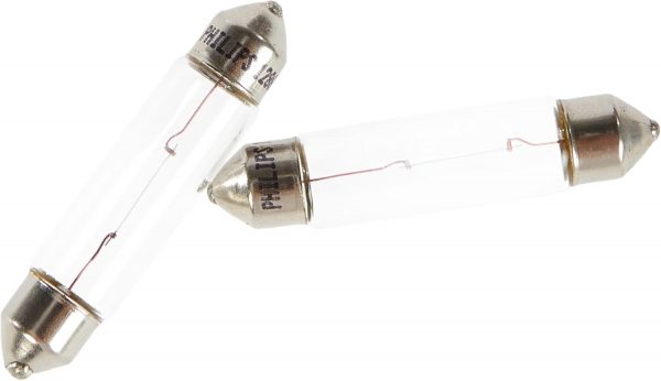 Philips 12866B2 Soffittenlampe C10W T10, 5 x 43, 2-er Blister, White – Bild 2