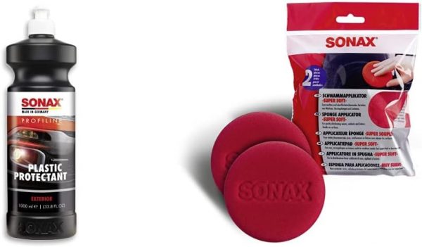 SONAX PROFILINE-Set: Kunststoffpflege + SchwammApplikator – Bild 5