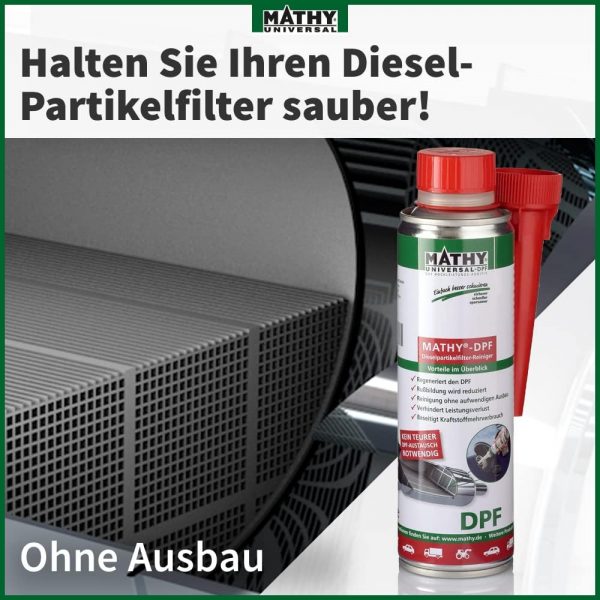 MATHY-DPF Partikelfilter Reiniger Diesel (2 x 300 ml) - hochwirksamer DPF Reiniger – Bild 3