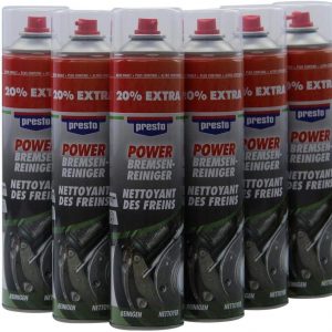 Bremsenreiniger 6X 600ml | Presto Power Teilereiniger Acetonfrei