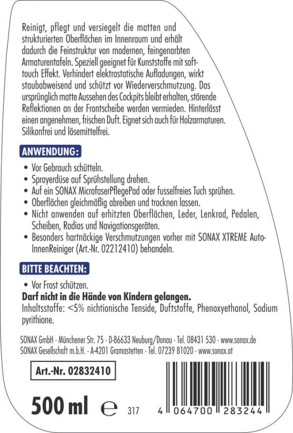 SONAX XTREME CockpitReiniger Matteffect (500 ml) – Bild 3
