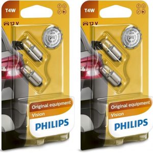 Philips 12929B2 Standlichtlampe Vision T4W (Packung mit 2)