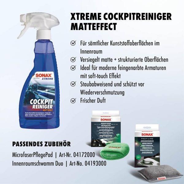 SONAX XTREME CockpitReiniger Matteffect (500 ml) – Bild 4