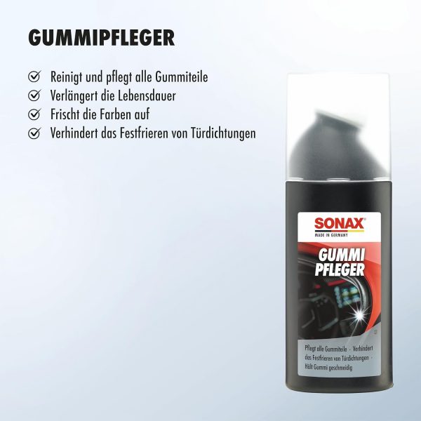 SONAX GummiPfleger mit Schwammapplikator (100 ml) – Bild 4