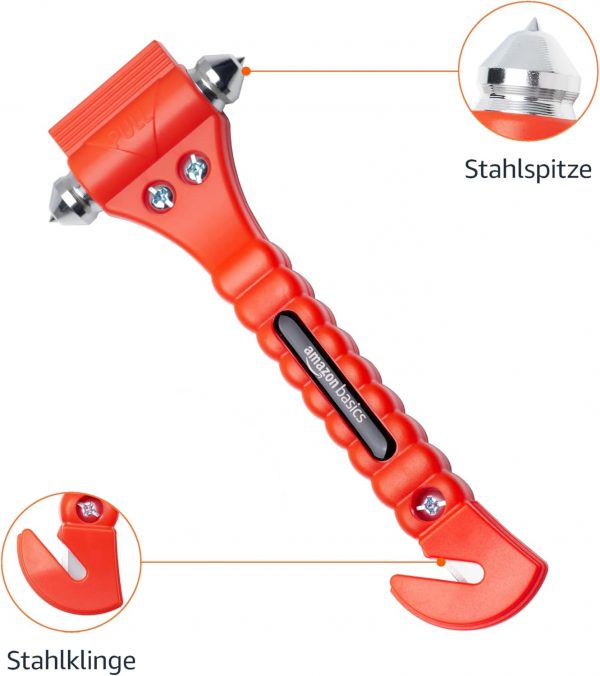 Notfall-Gurtschneider und Fensterhammer, 2er-Pack – Bild 3