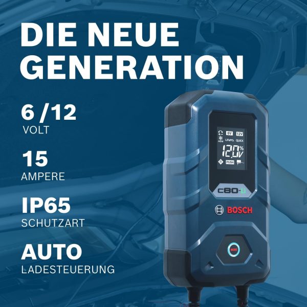 Bosch C80-Li Batterieladegerät, 15 Ampere für 6V/ 12V – Bild 3
