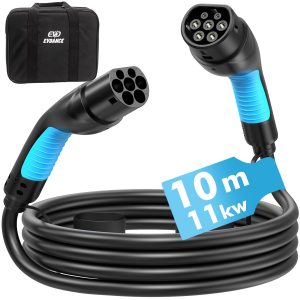 EVDANCE Typ 2 Ladekabel 11 kW für EV, 16A 10m 3-Phasen