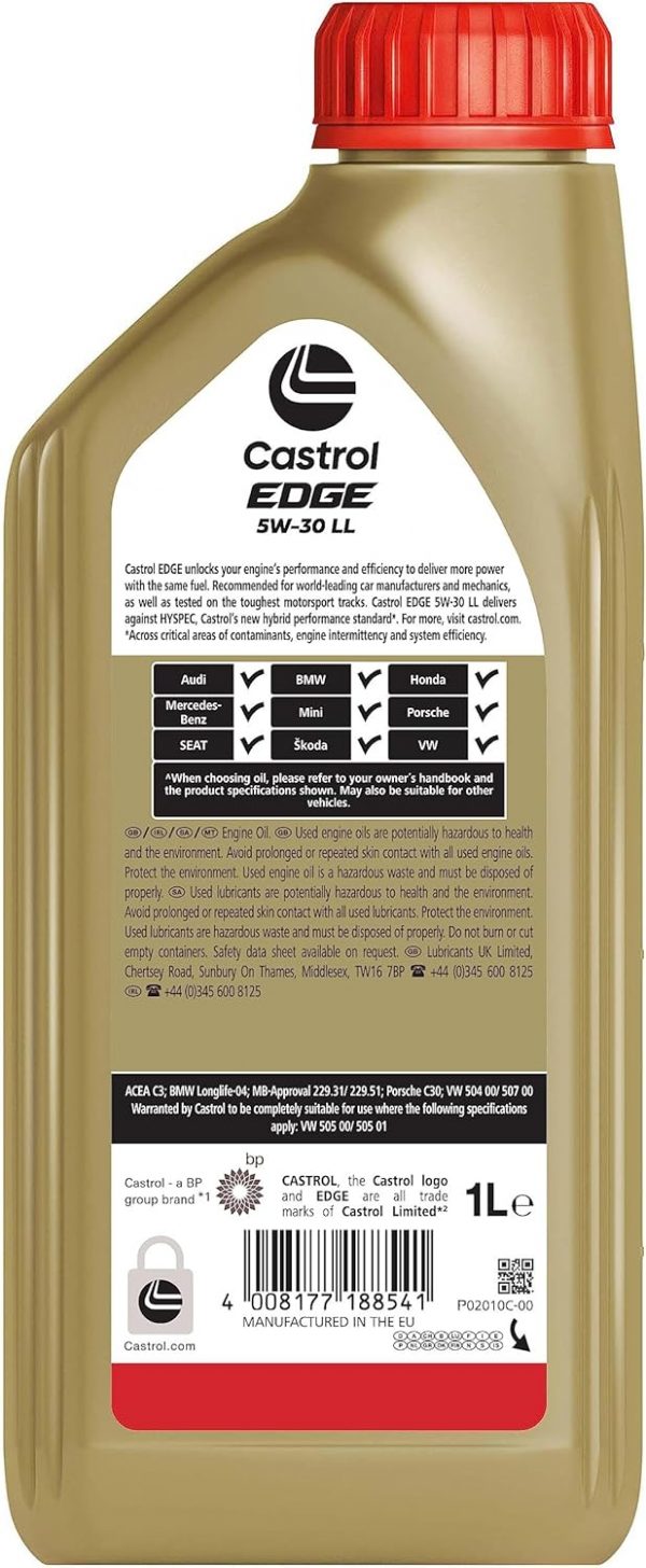 Castrol EDGE 5W-30 LL Longlife Motoröl, 1L – Bild 4