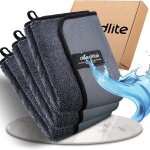 Deedlite Mikrofaser Trockentuch – Schnell trocknend & langlebig (40x60cm, 3 Stück)