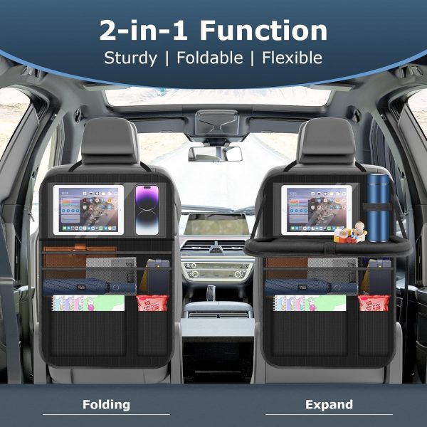 Oneyus Faltbarer Autositz Organizer mit Tablet- & Spielzeugfach – Bild 4