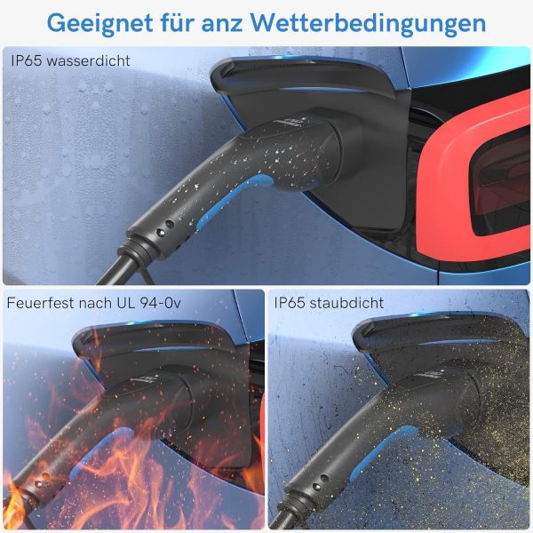 EVDANCE Typ 2 Ladekabel für EV, 22kW 32A 10m 3-Phasen – Bild 8