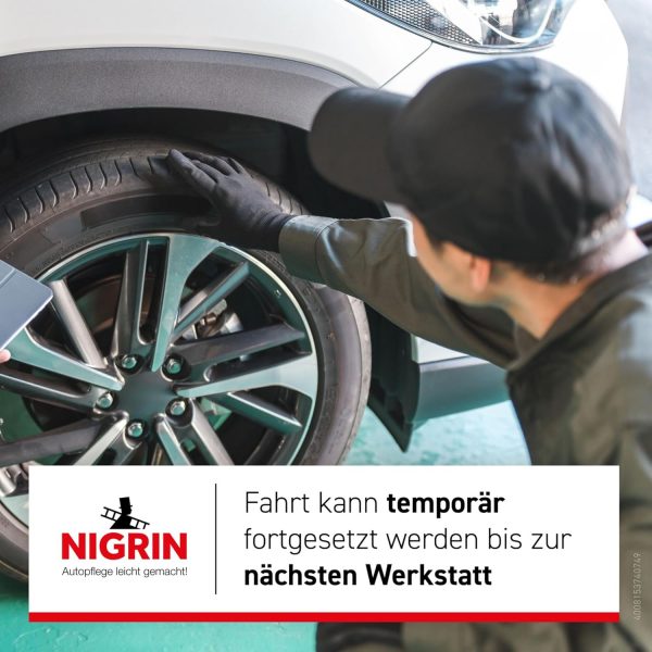 NIGRIN Reifendicht, 500 ml, sofortige Pannenhilfe, Reifendichtmittel – Bild 5