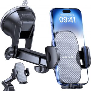 Miracase Handyhalterung Auto[Verbesserter Saugnapf] 360° Drehbar