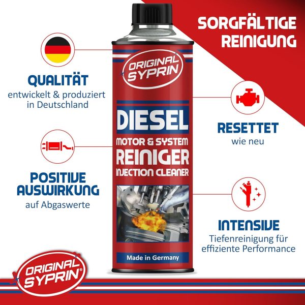 SYPRIN Original Diesel System Reiniger - Systemreiniger für Dieselmotoren (500ml) – Bild 3