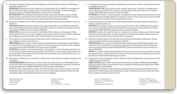 SONAX PROFILINE-Set: Kunststoffpflege + SchwammApplikator – Bild 3