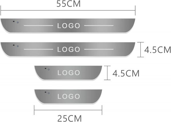 LED-Induktionslicht Einstiegsleisten Personalisiertes Willkommenslicht – Bild 6