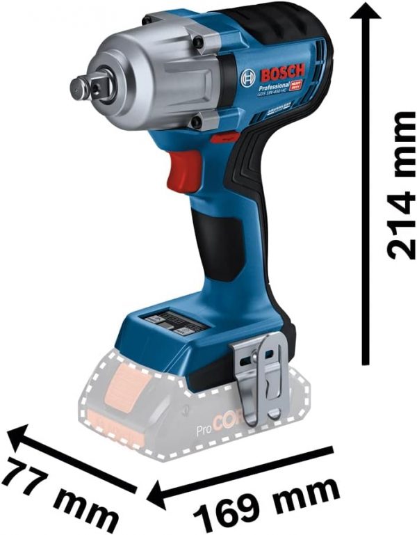 Bosch Professional 18V System Akku Drehschlagschrauber GDS 18V-450 HC – Bild 2