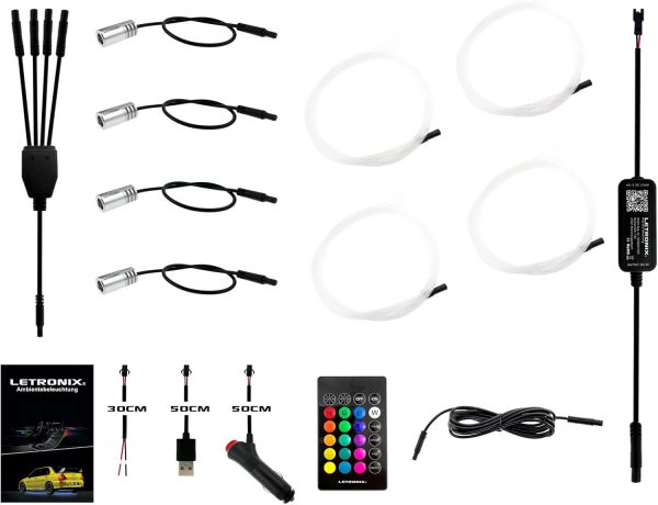 LETRONIX RGB LED Auto Sternenhimmel Ambientebeleuchtung – Bild 2