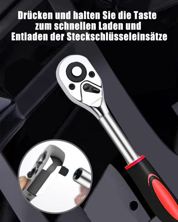 KeZaara 46 Stück Ratschenkasten Knarrenkasten Klein – Bild 6