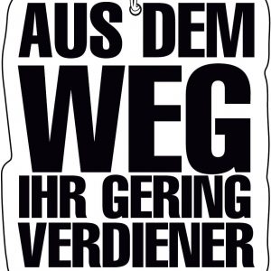 2x Aus dem Weg Geringverdiener Duftbaum