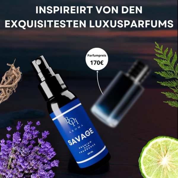 BOH-Aroma Auto Duft SAVAGE - Auto Parfüm 60ml – Bild 4