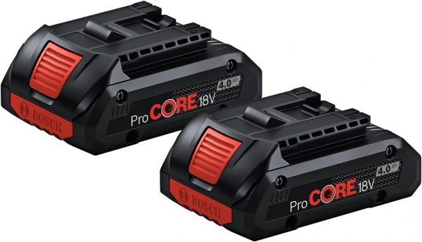 Bosch Professional Akku-Set: 2x 18V 4.0Ah Akku + Ladegerät – Bild 2
