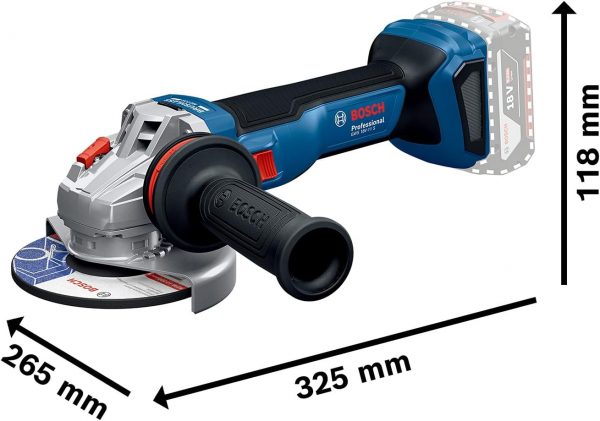 Bosch Professional 18V System Akku-Winkelschleifer GWS 18V-11 S – Bild 3