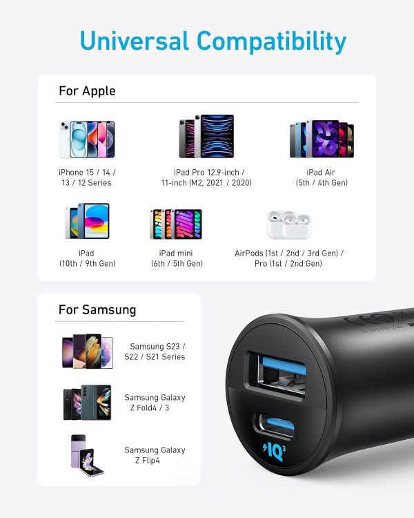 Anker USB-C Kfz-Ladegerät, 30W 2-Port – Bild 4