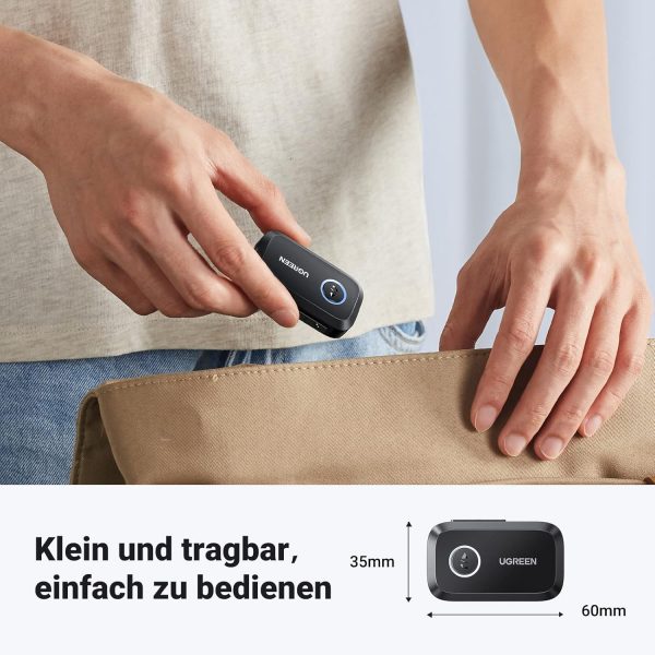 UGREEN Aux Bluetooth Adapter Auto Klinke Bluetooth 5.4 – Bild 7