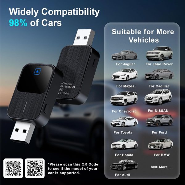 Febotak Wireless CarPlay Adapter, Upgrade von Wired CarPlay auf Wireless – Bild 7