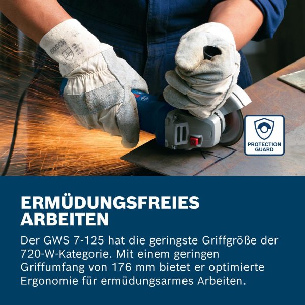 Bosch Professional Winkelschleifer GWS 7-125 – Bild 3