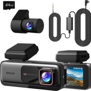 BOTSLAB Dashcam Auto Vorne Hinten 4K+2K mit GPS WiFi und Hardwire-Kit