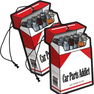 2er Set Tuning Lufterfrischer Car Parts Addict Duftbaum fürs Auto