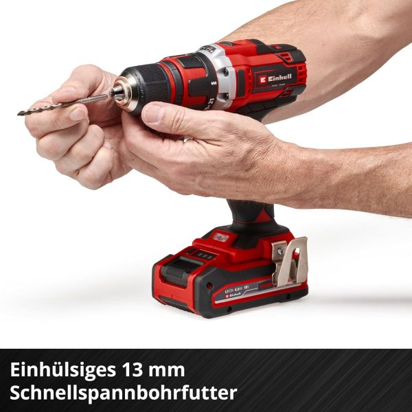 Einhell Akku-Bohrschrauber TE-CD 18V/40Nm Li-Solo Power X-Change – Bild 2