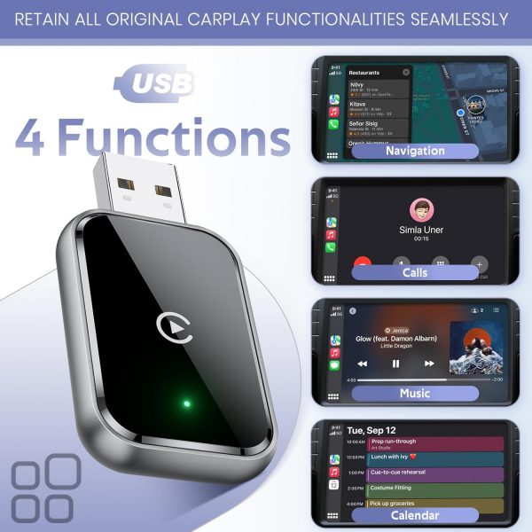 AIZEO Wireless CarPlay Adapter – Bild 4