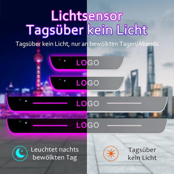 LED-Induktionslicht Einstiegsleisten Personalisiertes Willkommenslicht – Bild 2