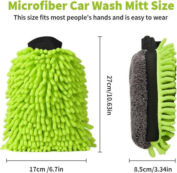 DU Life Mikrofase Auto-Waschhandschuh 2 Stück – Bild 3