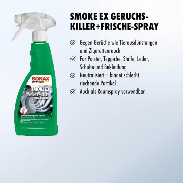 SONAX SmokeEx Geruchskiller & Frische-Spray (500 ml) – Bild 3