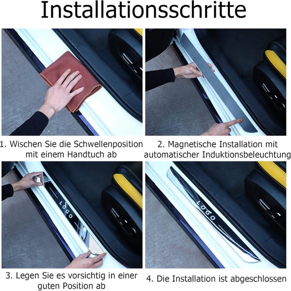 LED-Induktionslicht Einstiegsleisten Personalisiertes Willkommenslicht – Bild 7