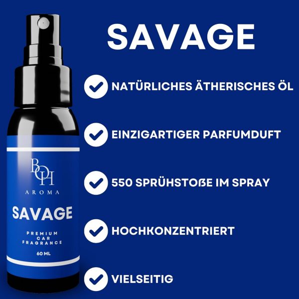 BOH-Aroma Auto Duft SAVAGE - Auto Parfüm 60ml – Bild 2