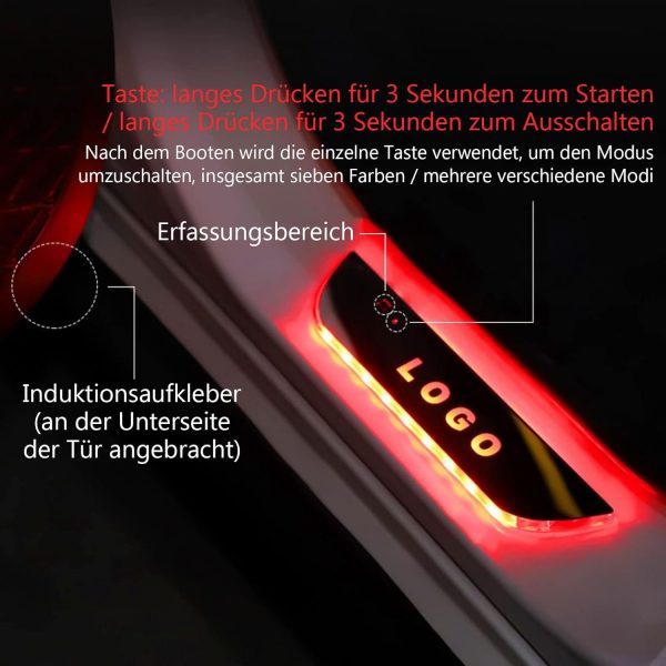 LED-Induktionslicht Einstiegsleisten Personalisiertes Willkommenslicht – Bild 4
