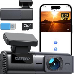iZEEKER 2,5K Dashcam WiFi, Mini Auto Kamera 1440P