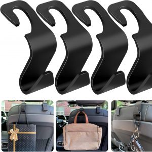 Tao pipe 4 Stück, Auto Kunststoffhaken für Kopfstützen