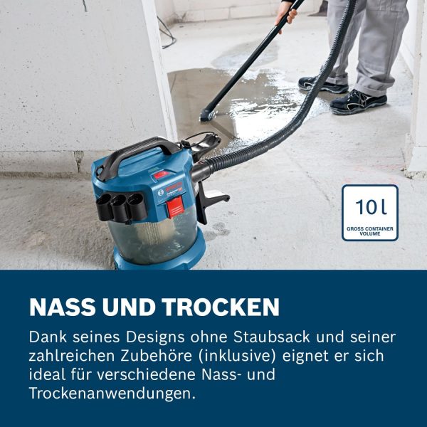 Bosch Professional 18V System Industriestaubsauger Gas 18V-10 L – Bild 5