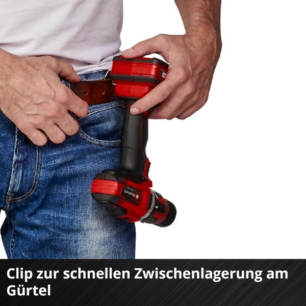 Einhell Akku-Bohrschrauber TE-CD 18V/40Nm Li-Solo Power X-Change – Bild 3