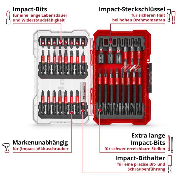 EINHELL Impact Bit-Set, M-Case, 38-teilig – Bild 3