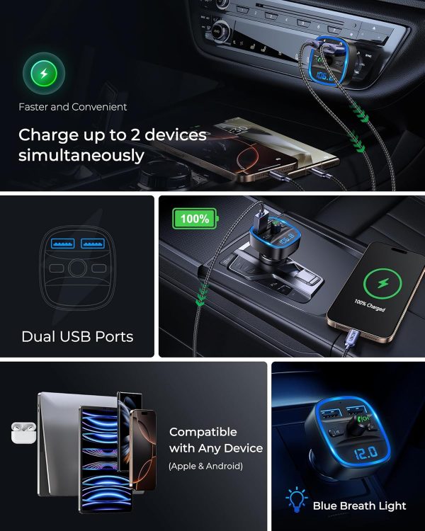 LENCENT Bluetooth FM Transmitter – Bild 4